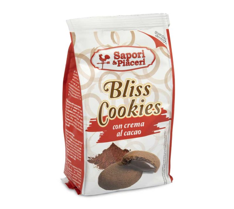 Bliss cookies biscotti ripieni di crema al cacao